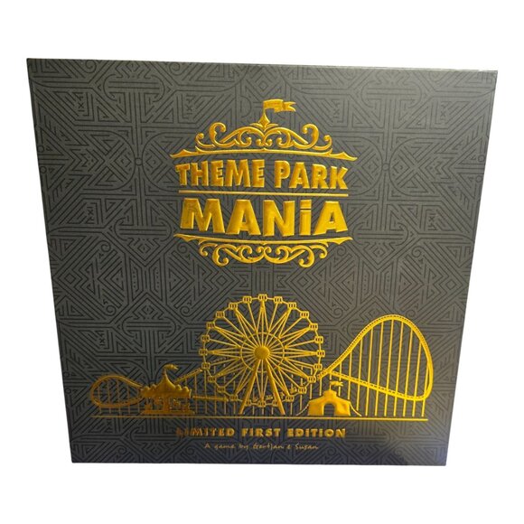Theme Park Mania Board Game Limited First Edition Strategy Game With Accessories - Picture 1 of 16